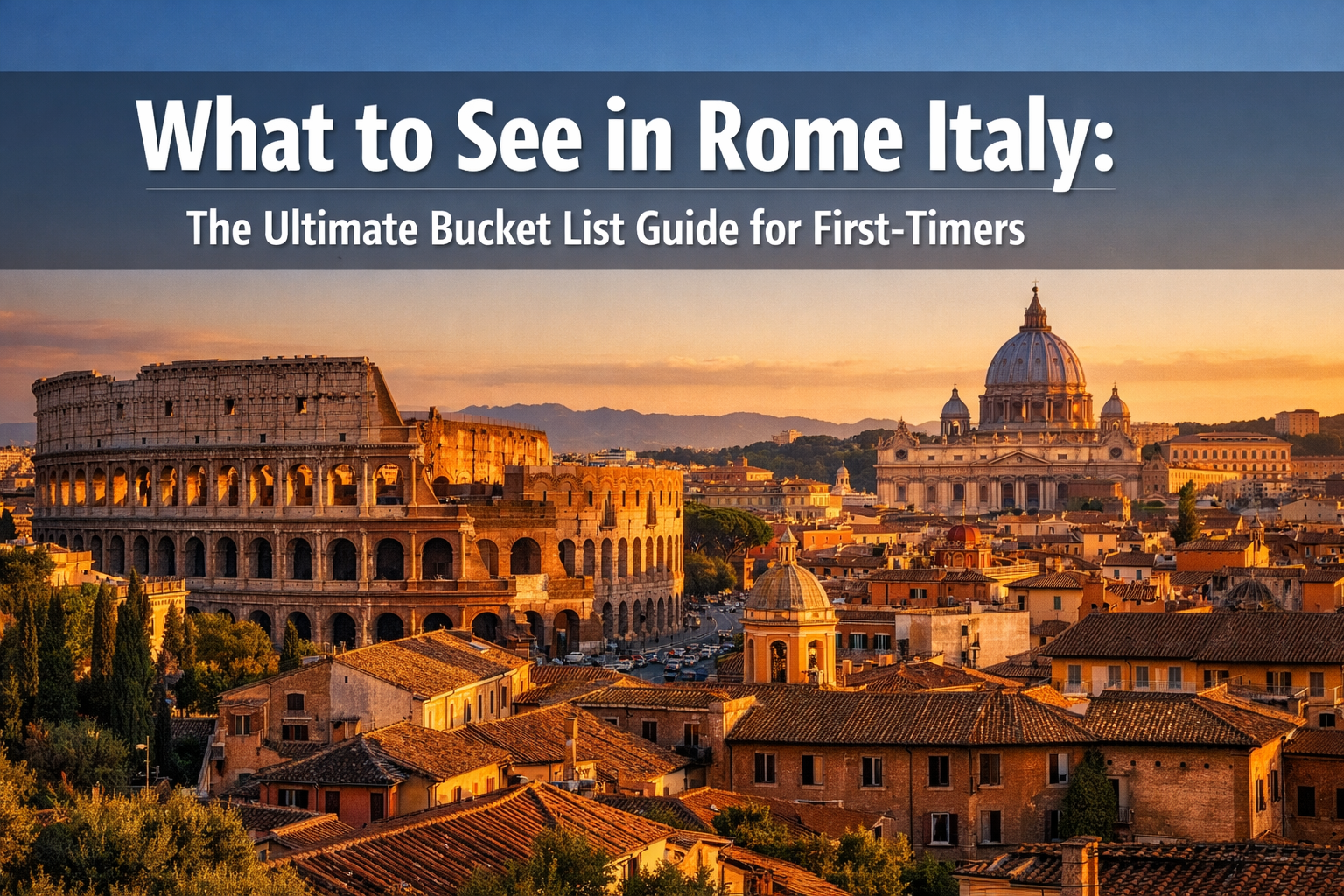 What to See in Rome Italy for First-Timers (The Ultimate Bucket List Guide)