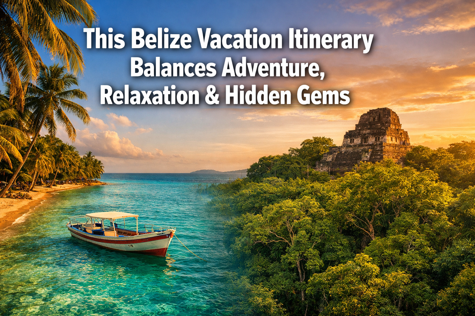 This Belize Vacation Itinerary Balances Adventure, Relaxation & Hidden Gems