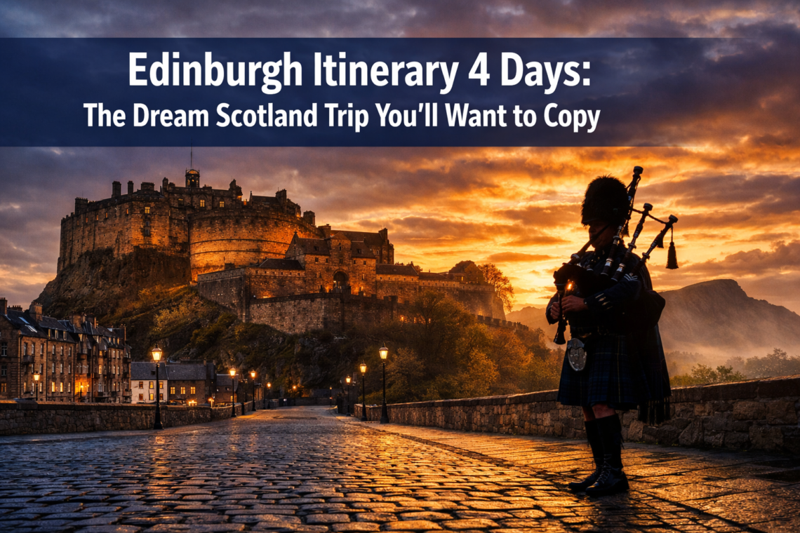 Edinburgh Itinerary 4 Days: The Dream Scotland Trip You'll Want to Copy