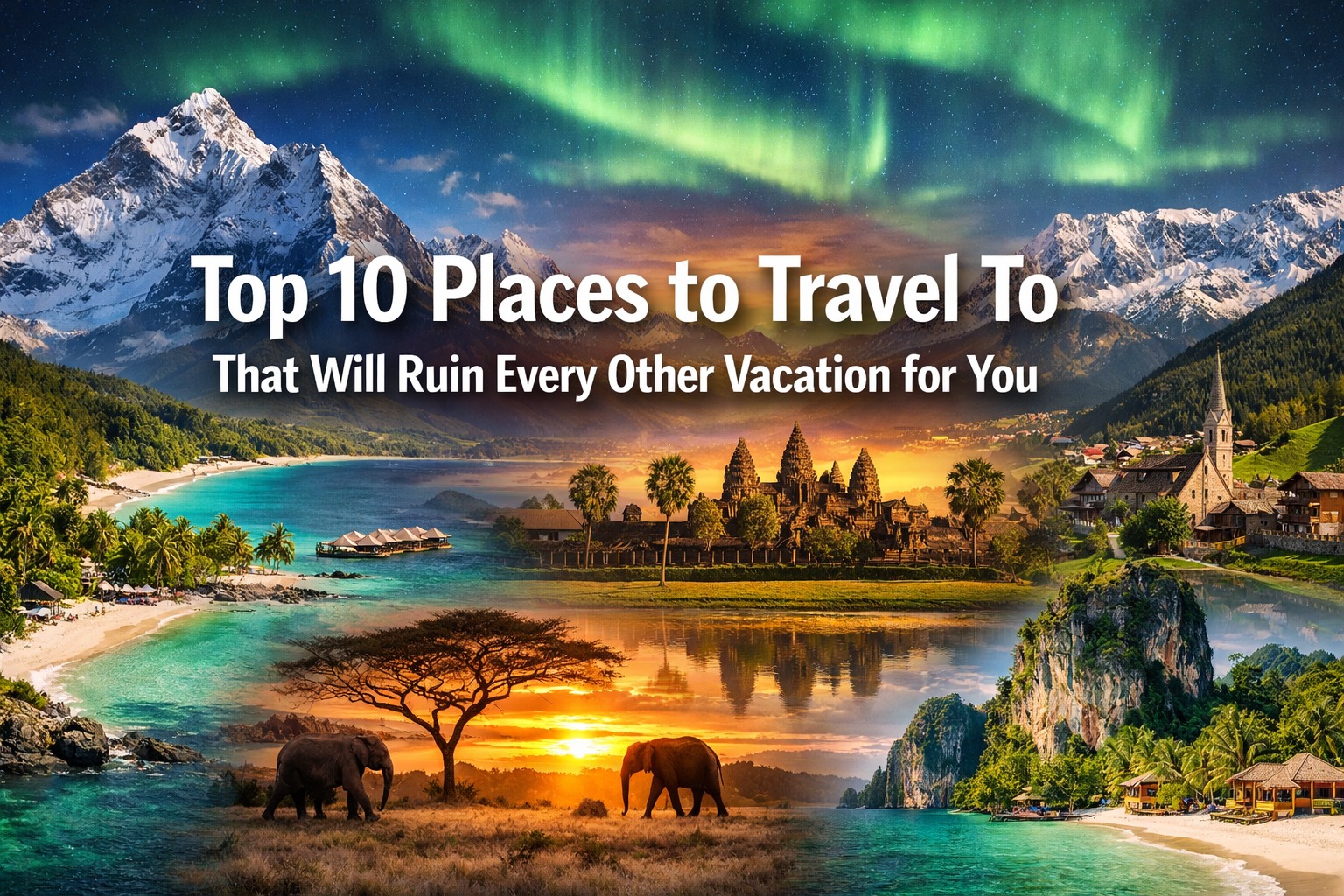 Top 10 Places to Travel To That Will Ruin Every Other Vacation for You