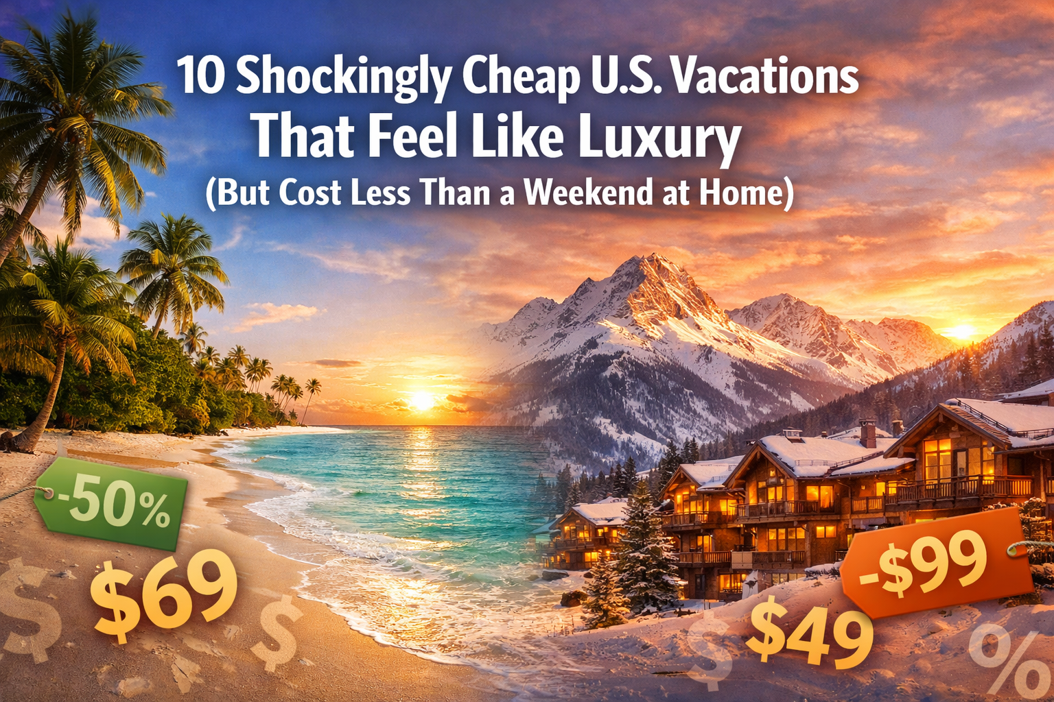 10 Shockingly Cheap U.S. Vacations That Feel Like Luxury (But Cost Less Than a Weekend at Home)