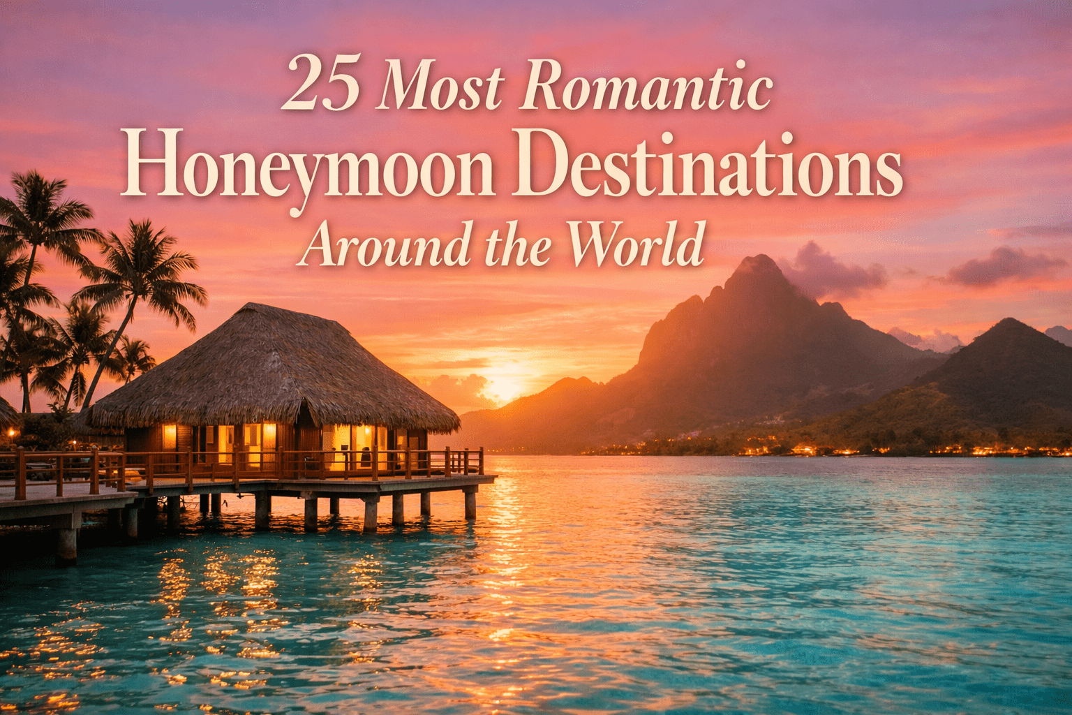 25 Most Romantic Honeymoon Destinations Around the World (Dream Trip Bucket List)