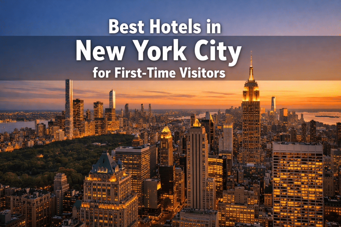 Best Hotels in New York City for First-Time Visitors (Perfect Locations Only)