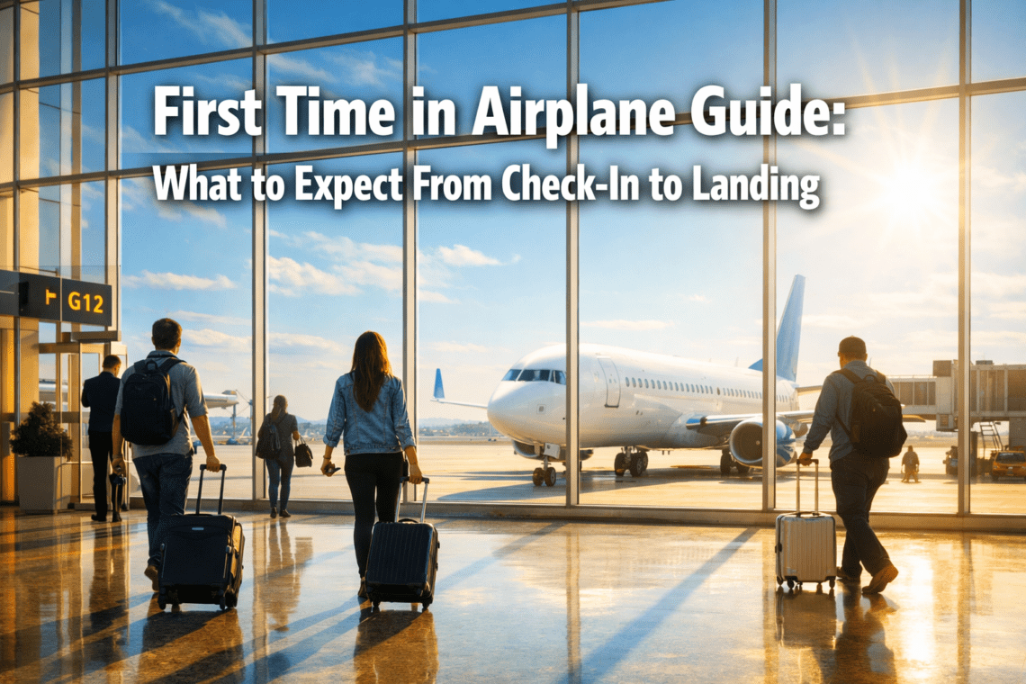 First Time in Airplane Guide: Exactly What to Expect From Check-In to Landing