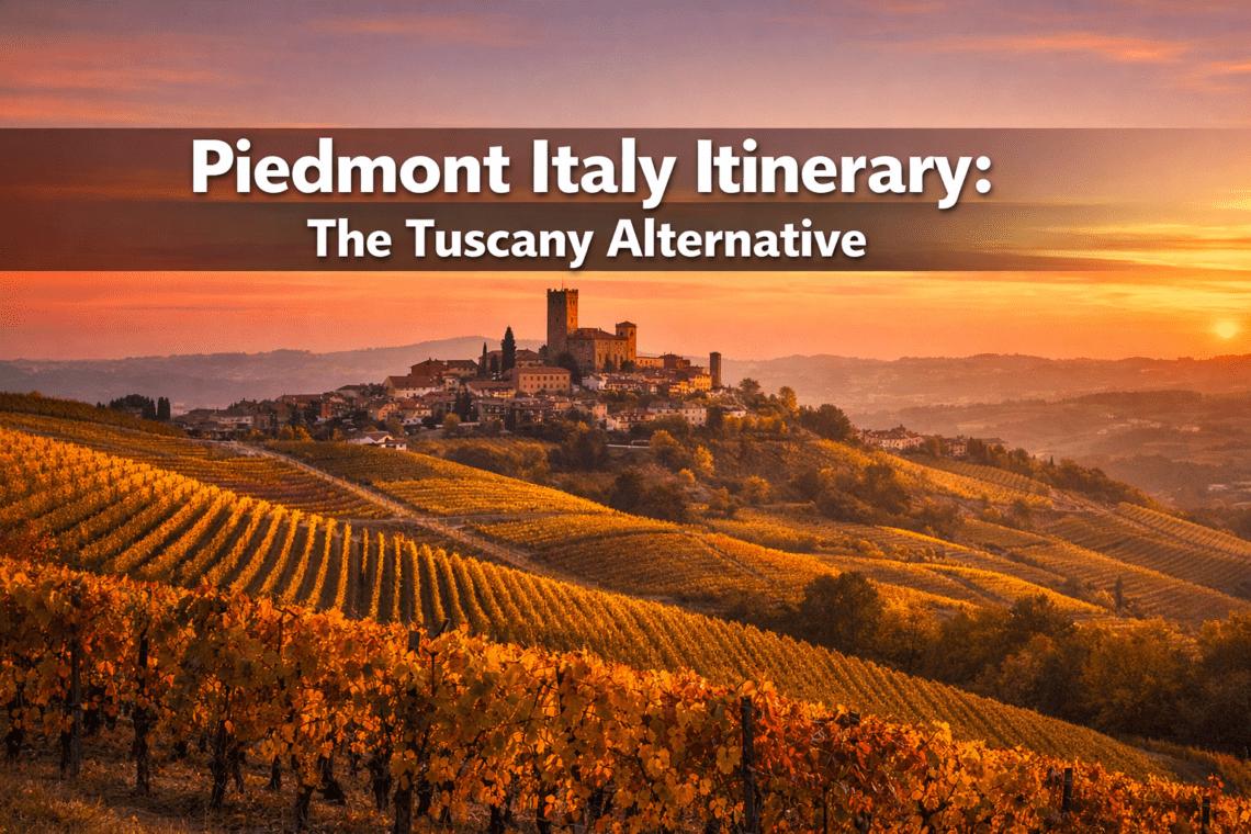 Piedmont Italy Itinerary That Feels Like Tuscany — But Without the Crowds