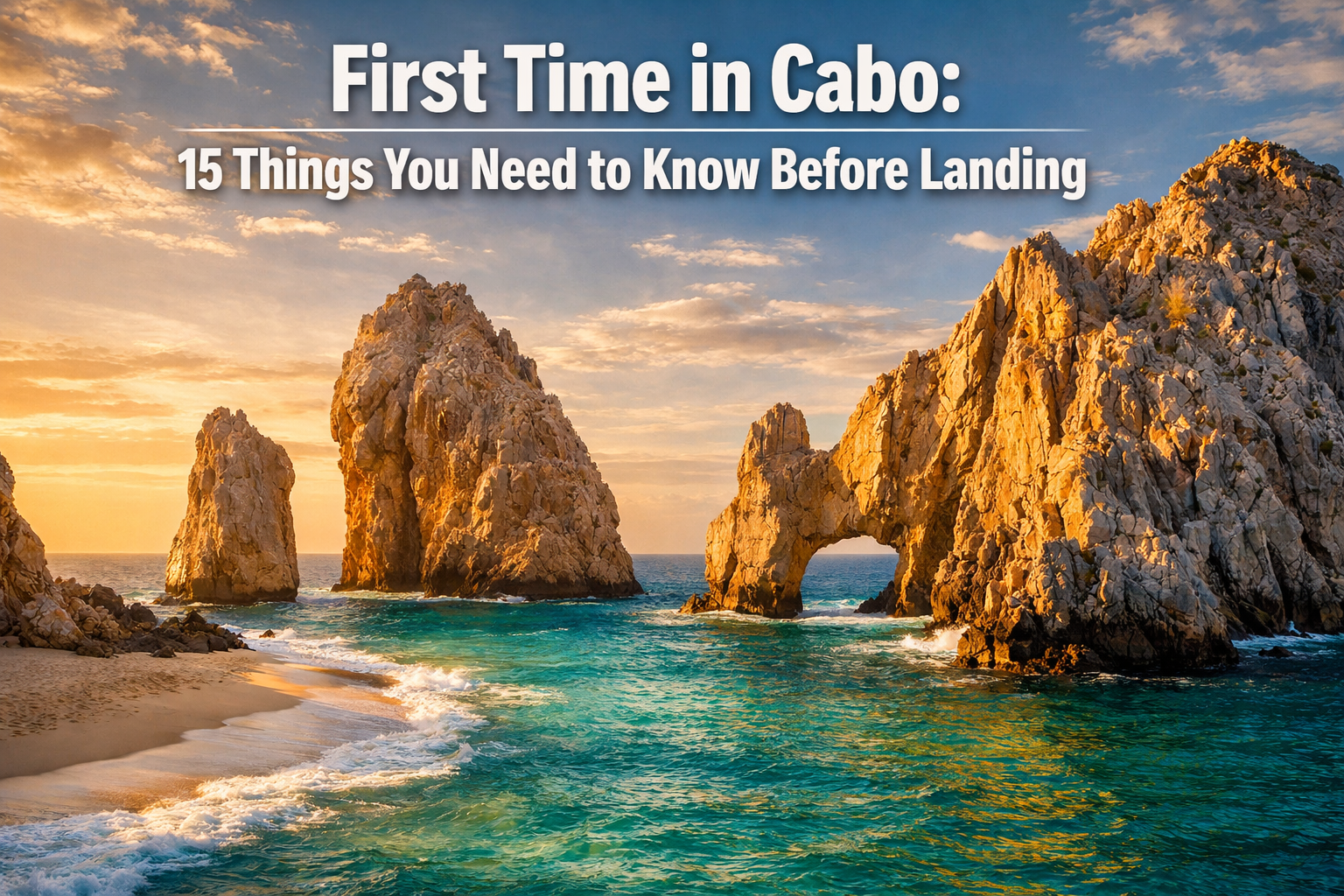 First Time in Cabo: 15 Things You Absolutely Need to Know Before Landing