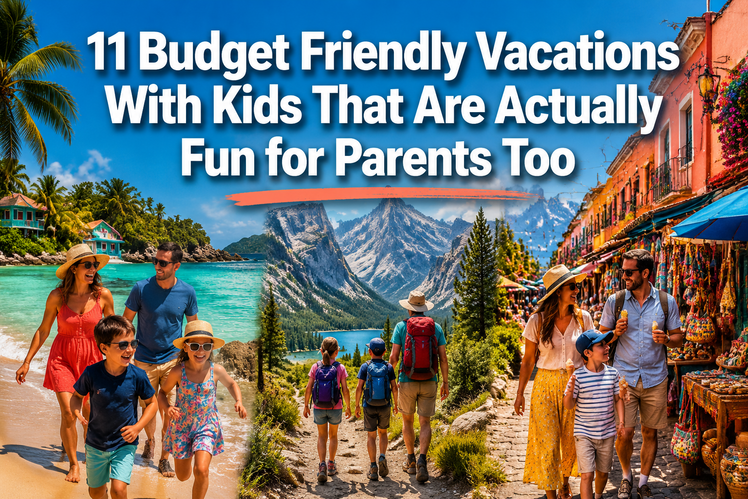 11 Budget Friendly Vacations With Kids That Are Actually Fun for Parents Too