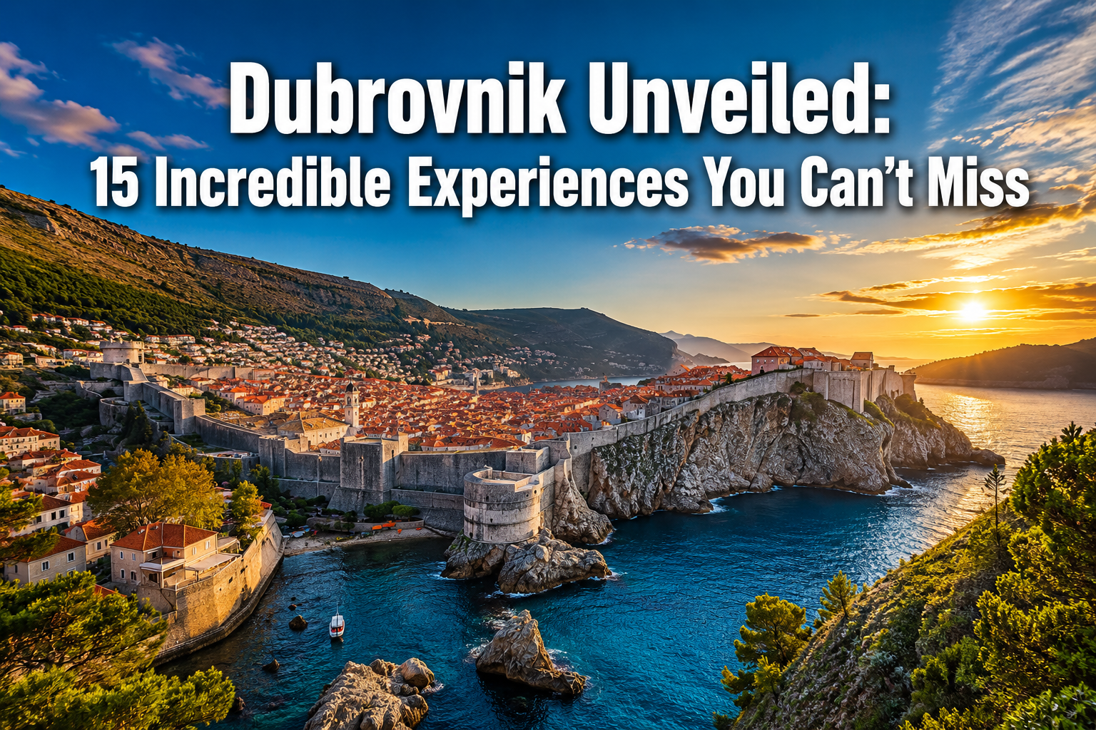 Dubrovnik Unveiled: 15 Incredible Things to Do in Croatia Dubrovnik You Can't Miss
