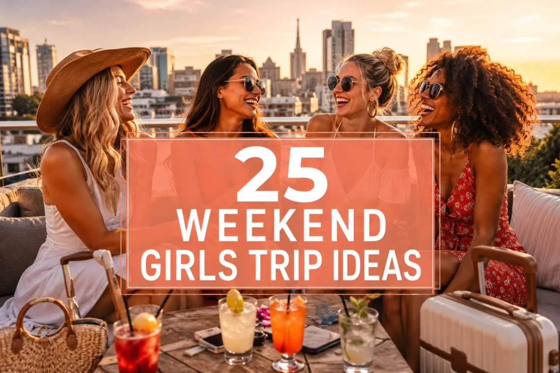 25 Weekend Girls Trip Ideas That Feel Like a Vacation Without Taking Time Off