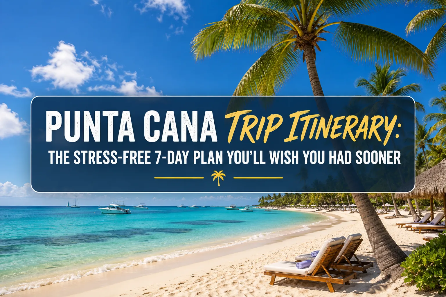 Punta Cana Trip Itinerary: The Stress-Free 7-Day Plan You'll Wish You Had Sooner