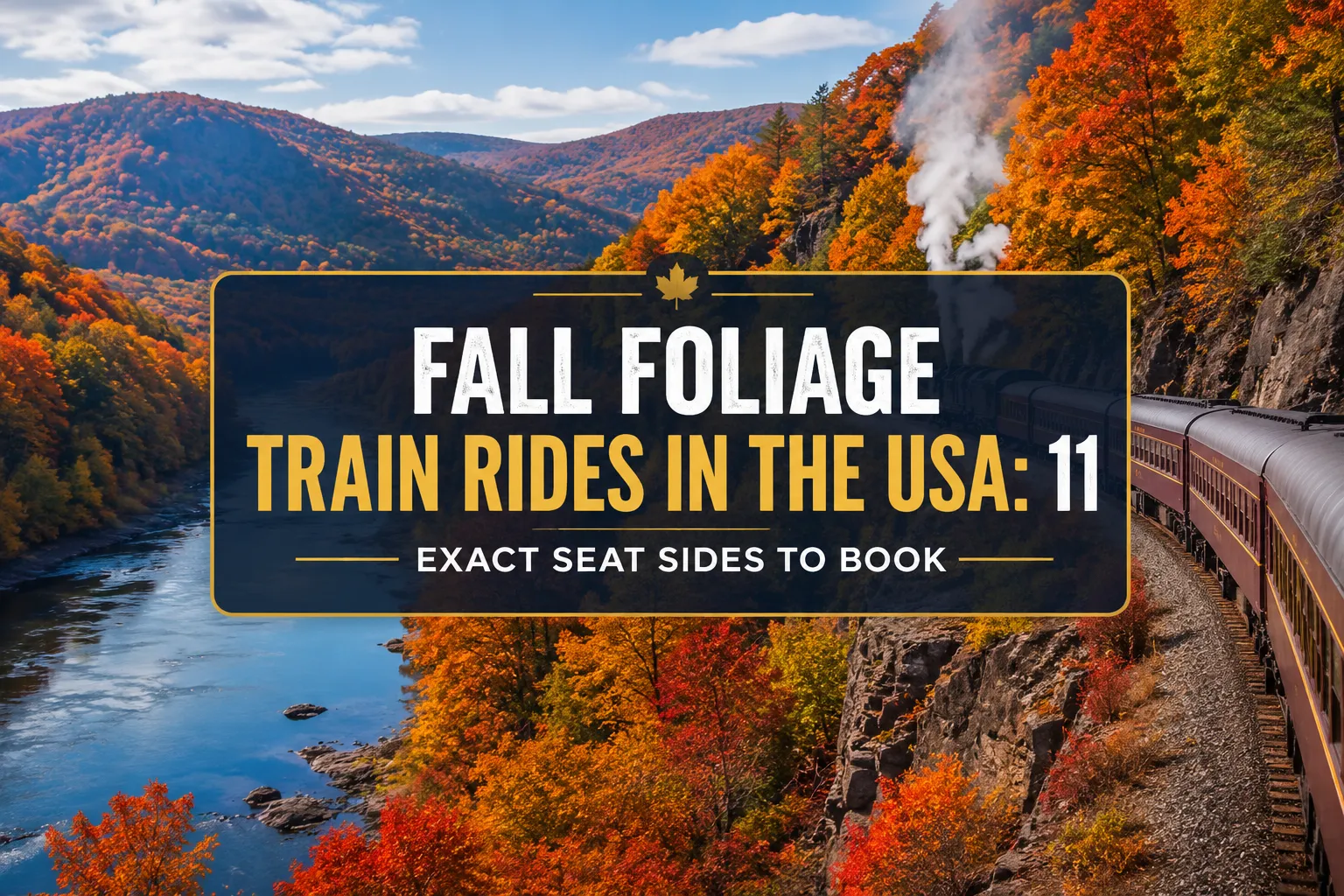 Fall Foliage Train Rides in the USA: 11 Exact Seat Sides to Book