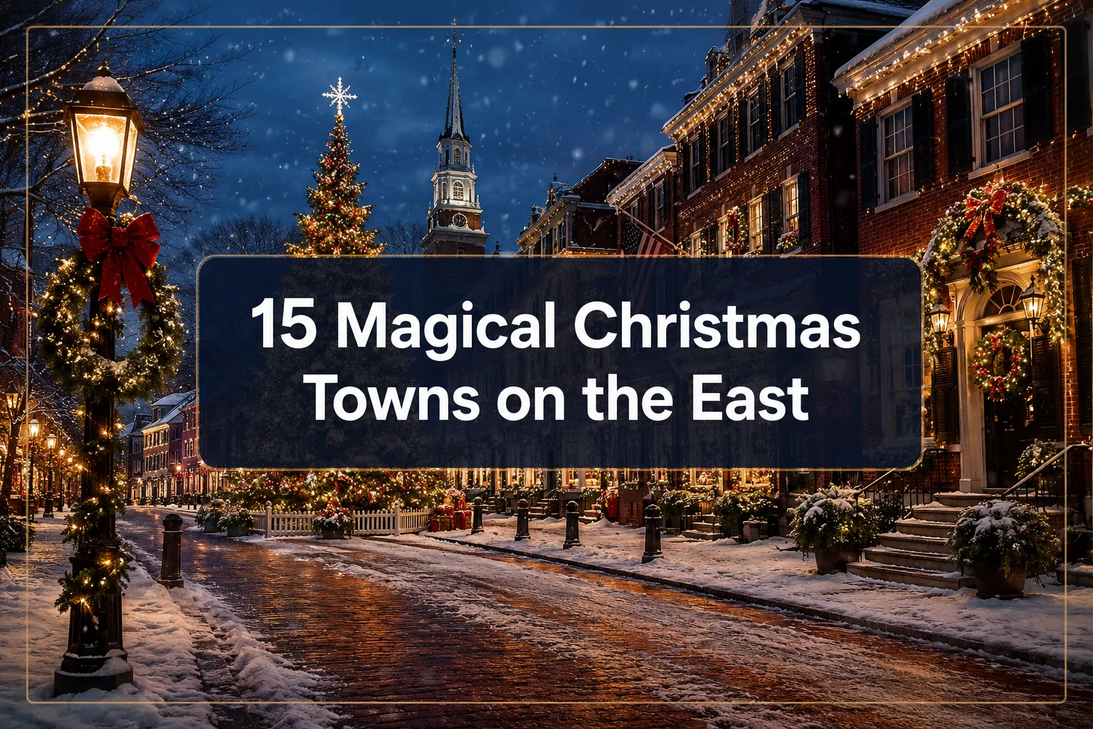 15 Magical Best Christmas Towns on the East Coast That Feel Like a Hallmark Movie