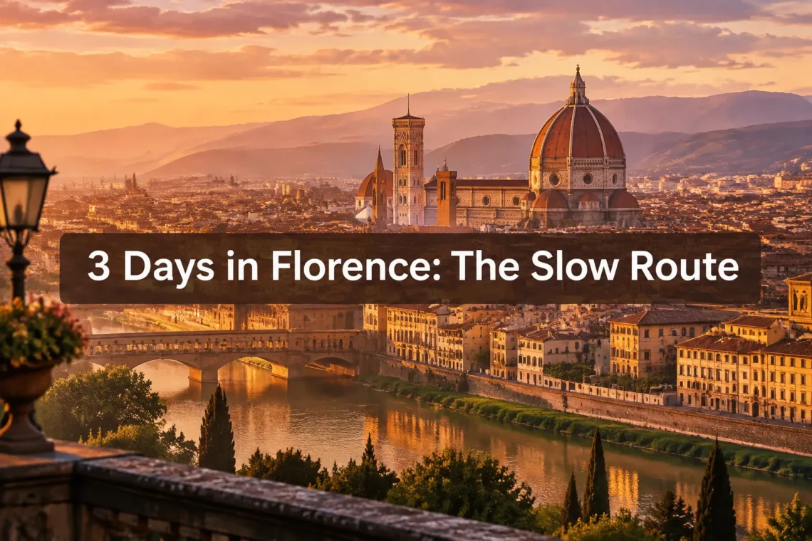 3 Day Itinerary Florence Italy: The "Slow Florence" Route I'd Choose Every Time