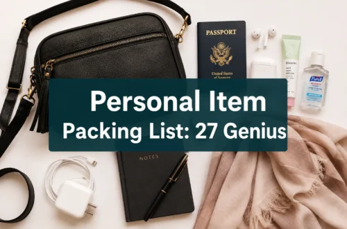 Personal Item Packing List: 27 Genius Items That Make One Small Bag Feel Huge