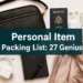 Personal Item Packing List: 27 Genius Items That Make One Small Bag Feel Huge