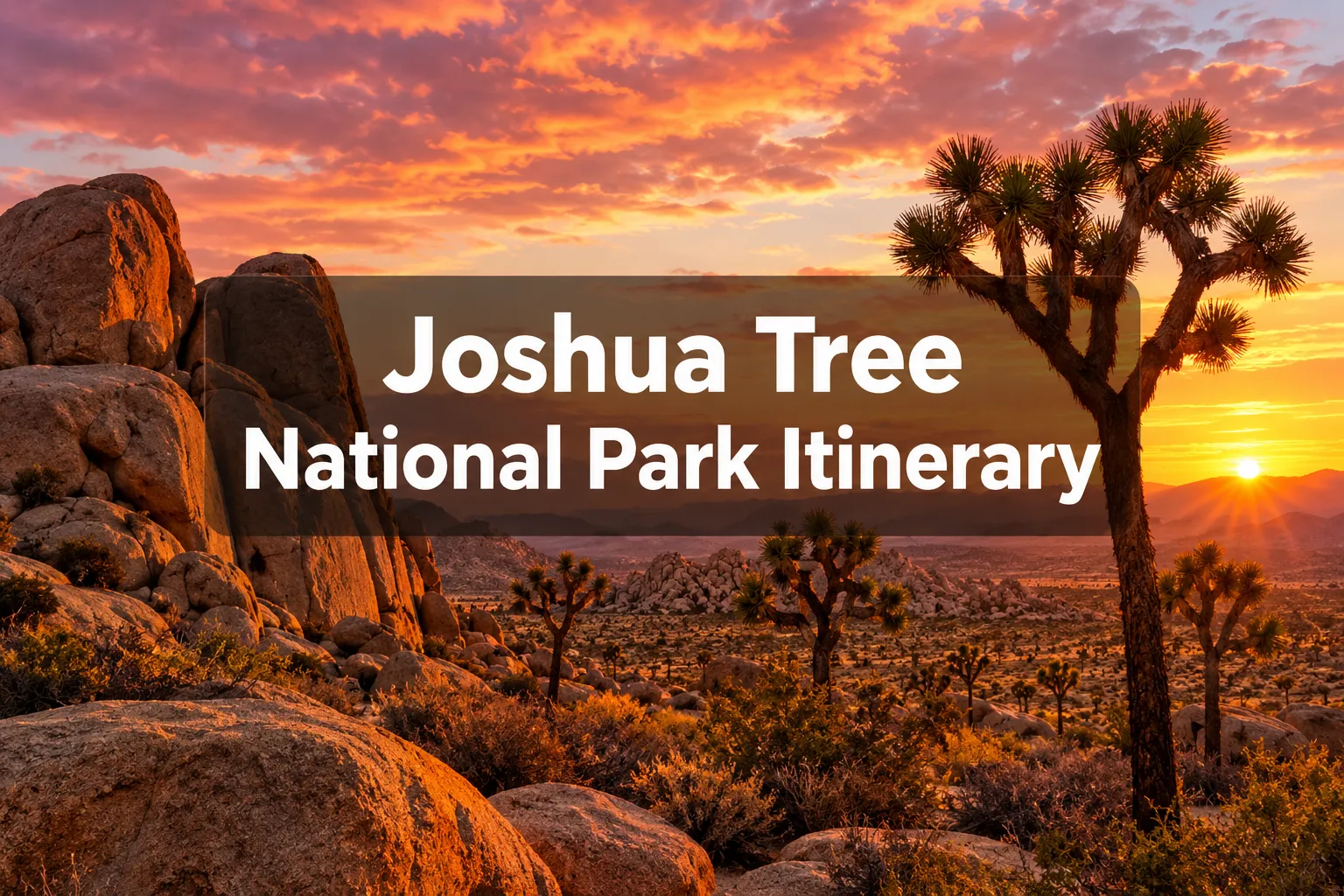 Joshua Tree National Park Itinerary: The Perfect 2 Days Without Wasting a Minute